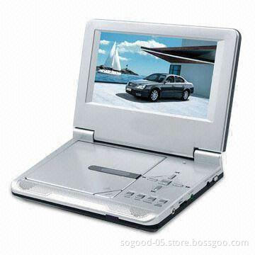 Portable DVD Player with 16:9 Aspect Ratio, NTSC/PAL Auto Switch and Lithium Battery